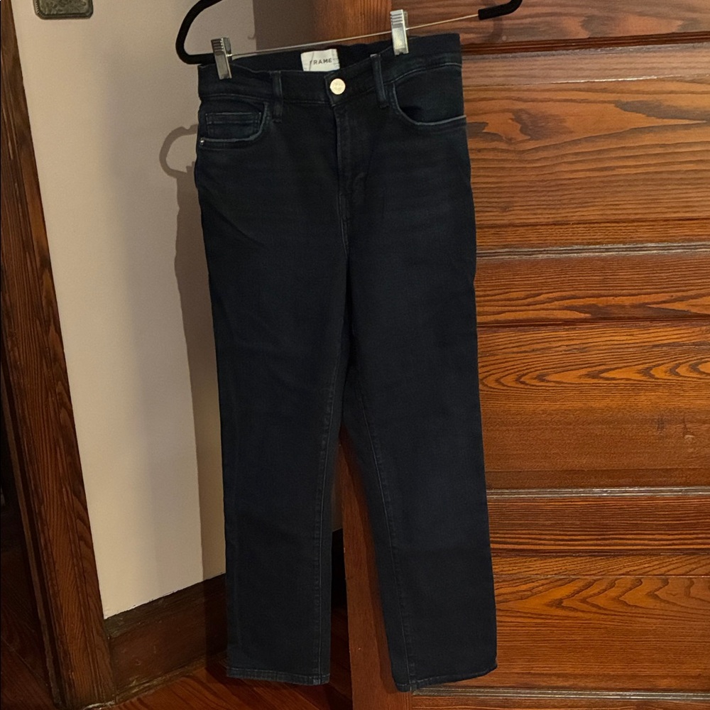 Dark Navy Women's Straight-Leg Jeans